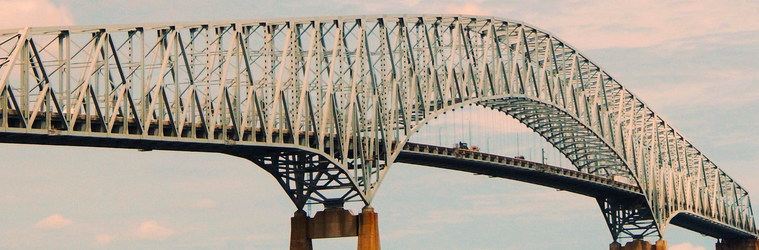 Key Bridge Worker On Truck